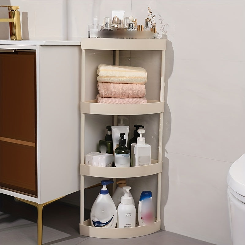 Layered and Corner Storage Rack - Ideal for Kitchens, Bathrooms, Living Rooms