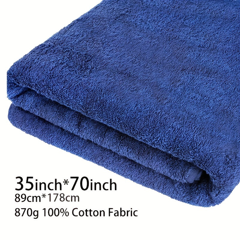 70x35in Thick Bath Sheet Towel Strong Absorption Soft Cotton 21 Yarns