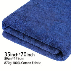 70x35in Thick Bath Sheet Towel Strong Absorption Soft Cotton 21 Yarns