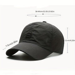 Embroidered Perforated Hat Outdoor Baseball Cap Men's Sport Cap Polyester