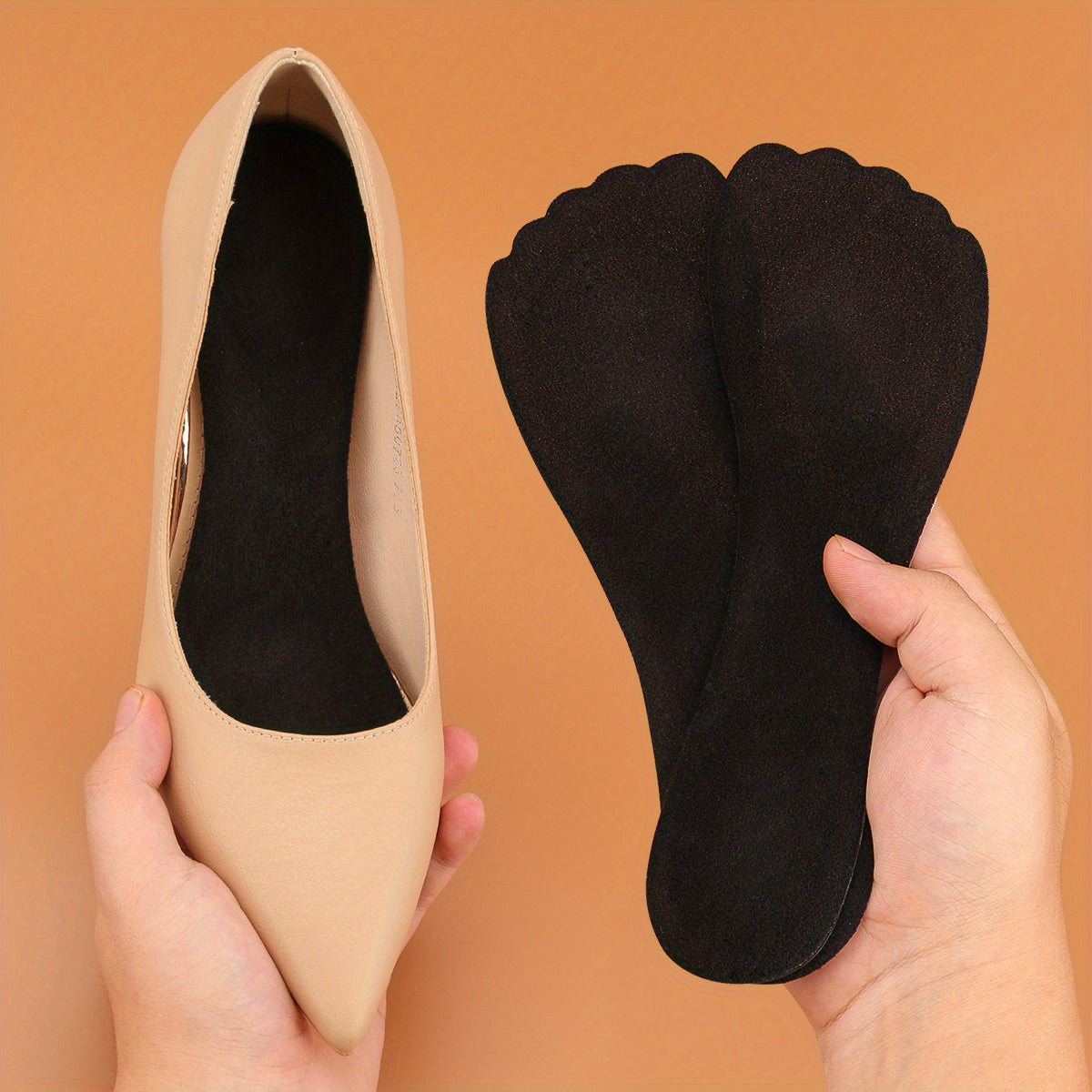 High Heeled Shoes Insoles Self-Adhesive Non-Slip Silicone Cropped Pad
