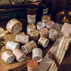 2m Vintage English Sticker Washi Tape DIY Roll