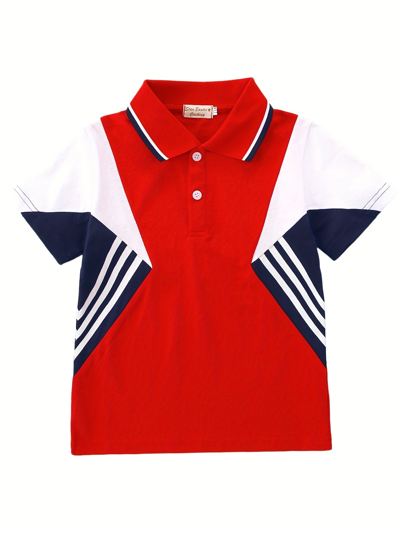 Summer Ready Polo Shirts for Boys & Girls Matching Lapel Tops