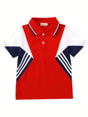 Summer Ready Polo Shirts for Boys & Girls Matching Lapel Tops