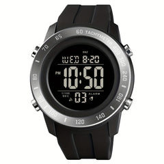 LED Light Up Electronic Watch Silicone Band Waterproof Sports Watch