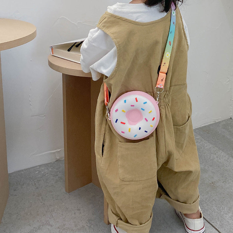 Donut Coin Purse Shoulder Bag for Girls - Perfect Birthday Gift
