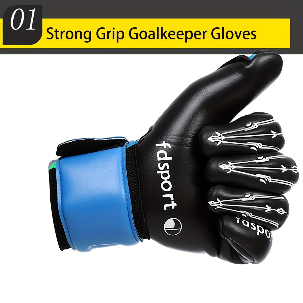 Goalkeeper Gloves Strong Grip Soccer Gloves Breathable