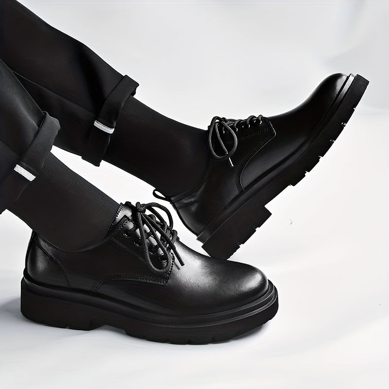 Men's Lace up Derby Dress Shoes For Office Business Formal Events