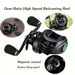 Far Throwing Baitcasting Reel 7:2:1 Metal Fishing Reel w/ 9 Gears