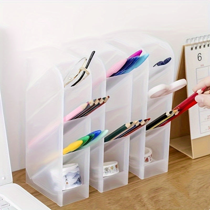 Desktop Stationery Cosmetics Storage Box Matte Pencil Holder