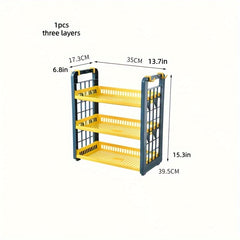 3-layer Kitchen Seasoning Rack Bathroom Storage Organizer
