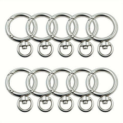 10pcs Round Carabiners Clips Snap Hooks
