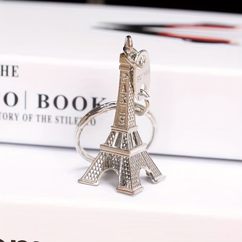 Vintage Eiffel Tower Keychain Keyring Retro Key Chain Pendant