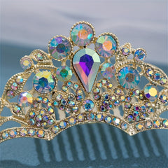 Rhinestone Crown Hair Comb for Girls