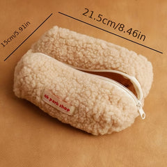 Large Plush Makeup Bag Y2K Accessories Cosmetic Organizer Travel