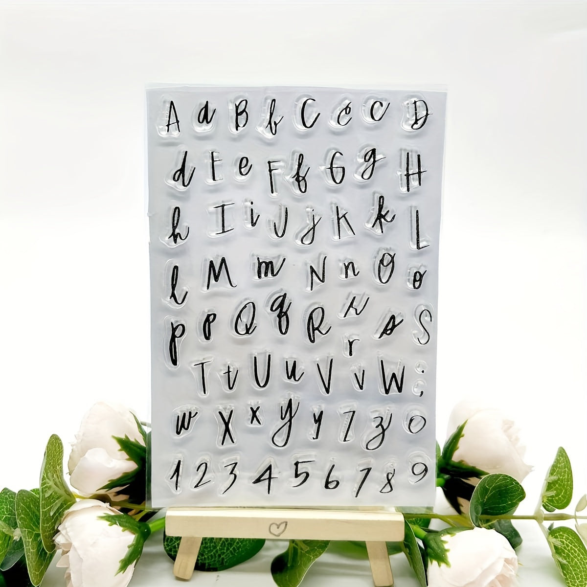1pc Alphabet DIY Scrapbook Decoration Silicone Transparent Stamp