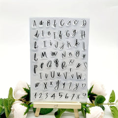 1pc Alphabet DIY Scrapbook Decoration Silicone Transparent Stamp