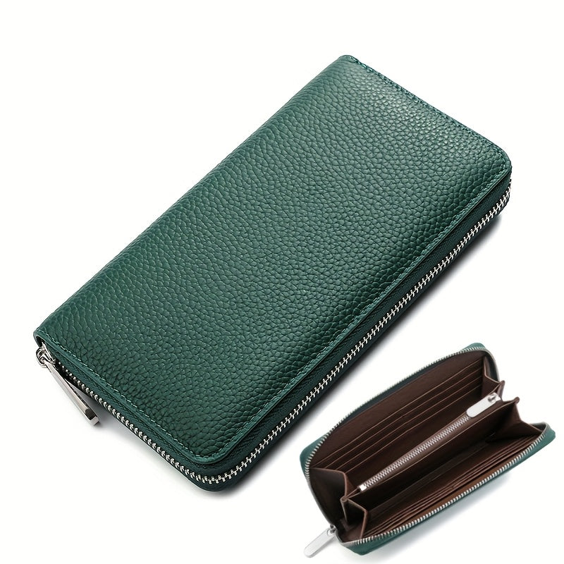 Lychee Texture Leather Long Women's Wallet 019