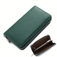Lychee Texture Leather Long Women's Wallet 019