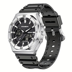 Women's Chronograph Dual Display Waterproof Sports Watch
