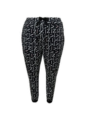 Letter Print Suit Coat & Pants Set
