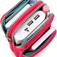 Mini Nylon Crossbody Bag Women's Pocket Phone Purse 7 1 3 9 Inch