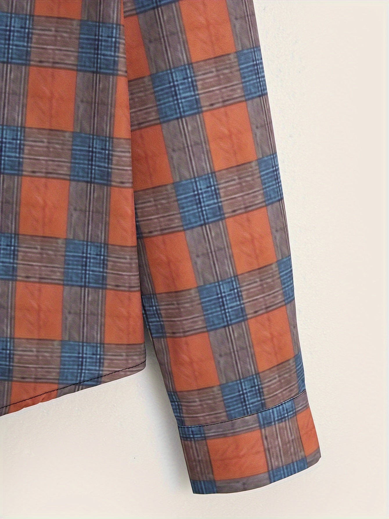 Men's Plaid Long Sleeve Shirt Spring Autumn