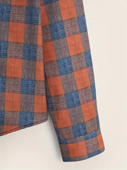 Men's Plaid Long Sleeve Shirt Spring Autumn