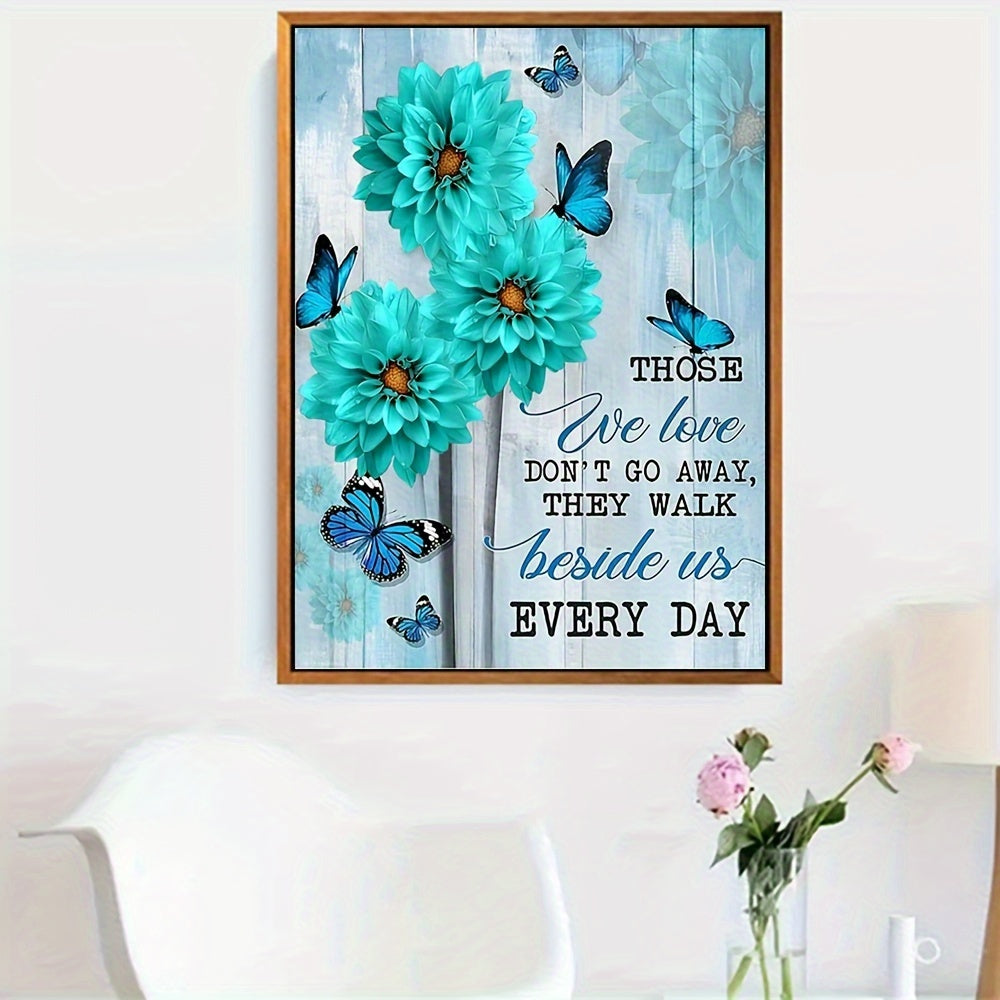 Canvas Flower Pattern Poster Print for Home Wall Decoration