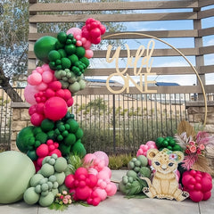 50 Dark Green Latex Balloons for Party Decorations