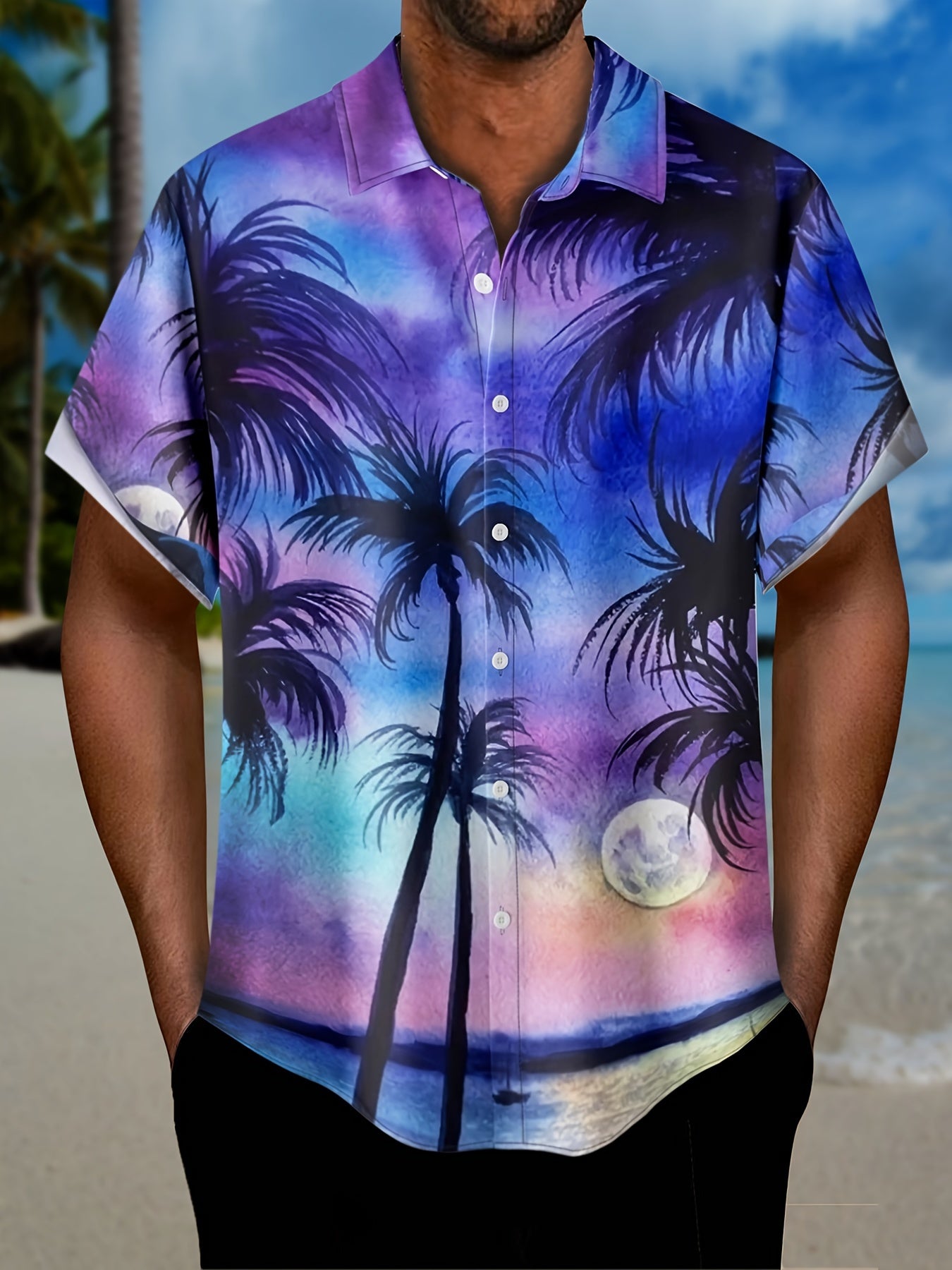 Men's Coconut Tree Hawaiian Shirt