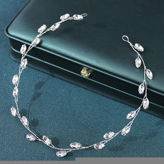 Bridal Wedding Crystals Long Hair Vine Headpiece