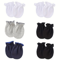 6 Pairs Baby Girls Elastic Mittens Soft Comfortable Gloves