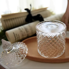 Glass Jewelry Storage Box Desk Organizer Room Decor Home Decor