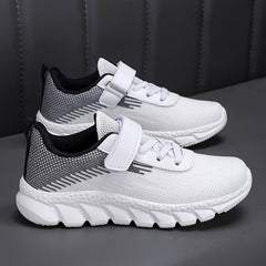 Girl's Breathable Woven Knit Sneakers for Outdoor Activities