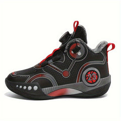 Boy's Rotating Buckle Basketball Shoes