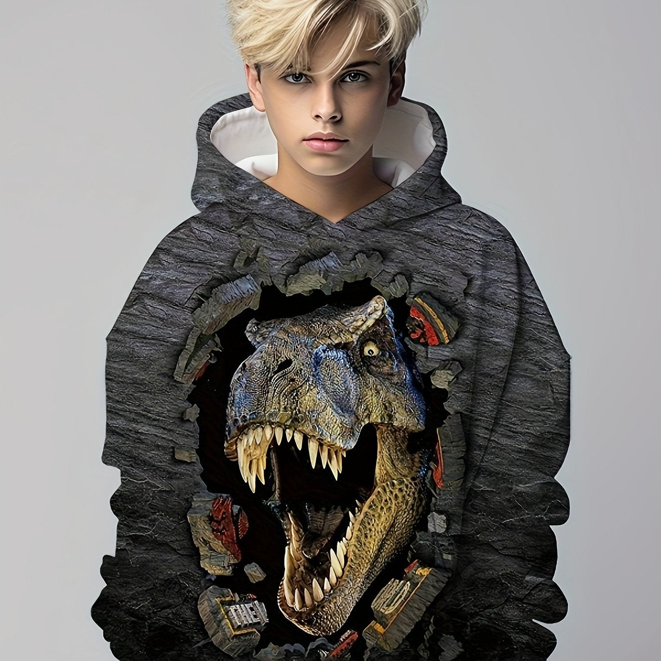 Kids Dinosaur Tyrannosaurus Hoodie 3D Print Sweatshirt Hip Hop Street Style