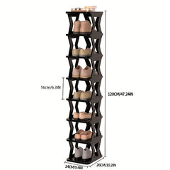 1pc Plastic Shoes Rack Space Saving Organizer