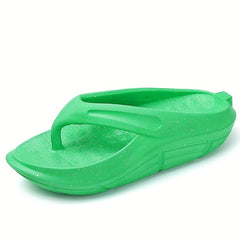 Thick Bottom Sports Slippers Soft Comfortable Solid Outdoor Slippers