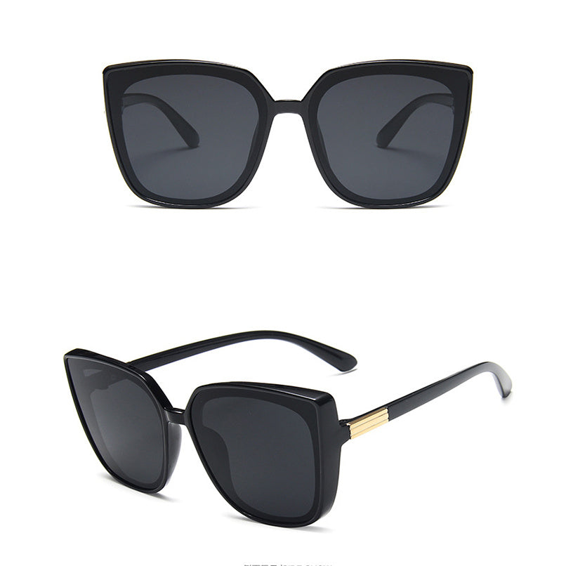 Vintage Cat Eye Sunglasses Women Oversized UV Protection