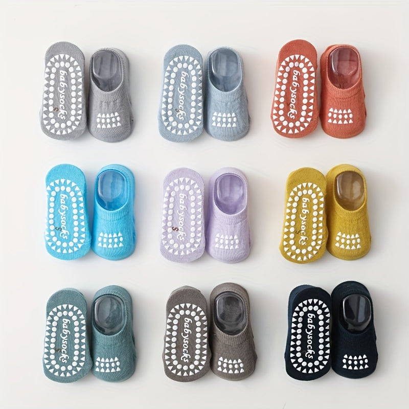 3 Pairs Baby Non-Slip Trampoline Socks Soft Comfortable Breathable Floor Socks