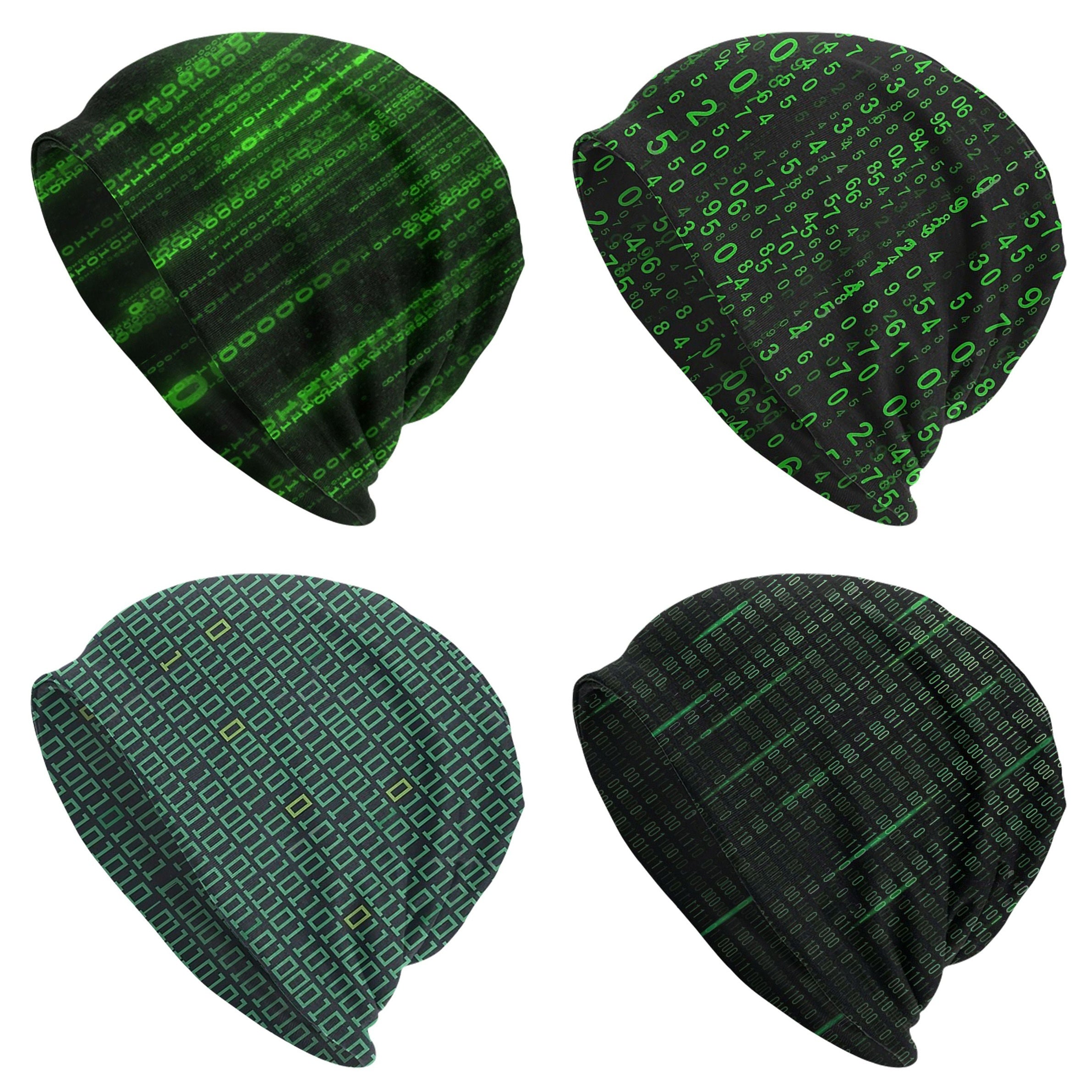 The Matrix Green Beanies for Autumn & Spring, Unisex Beanie Hats