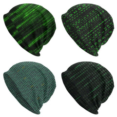 The Matrix Green Beanies for Autumn & Spring, Unisex Beanie Hats