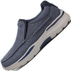 Men's Linen Slip On Walking Shoes Breathable Lightweight Loafers