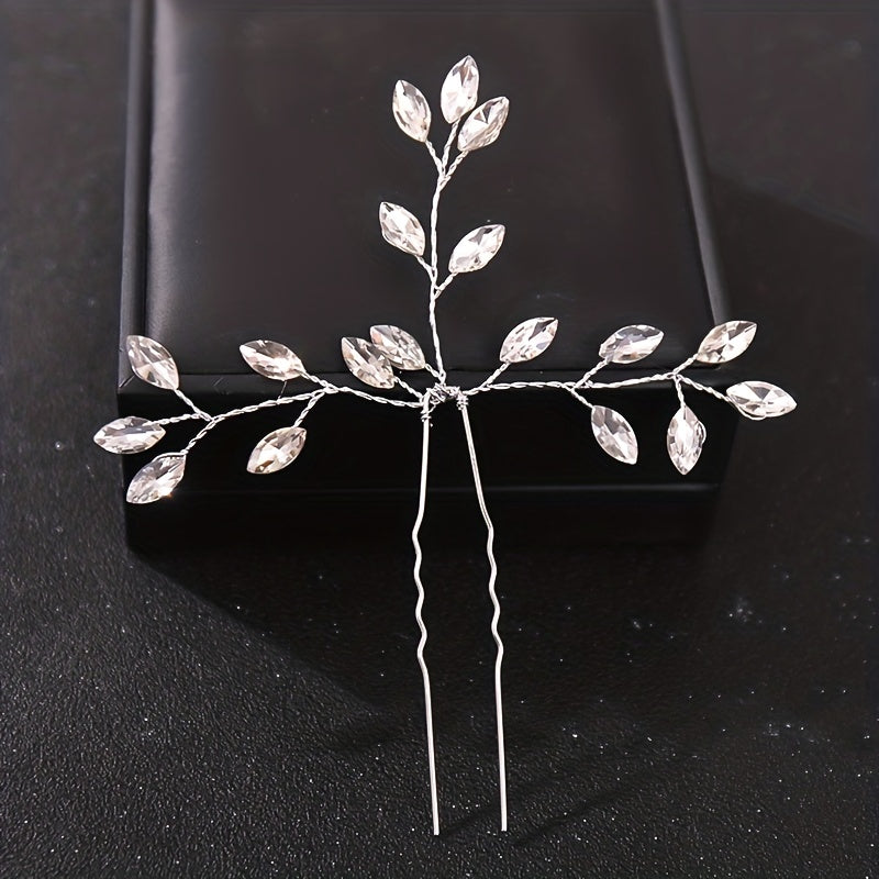 Crystal Hair Pins U-shaped Hairpin Wedding Hair Accessories