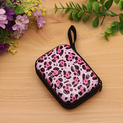 Pink Leopard Print Coin Purse for Girls