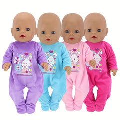 17" Reborn Doll Clothes Set for Girls