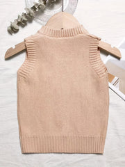 Toddler Baby Girls Knitted Comfy Vest Sleeveless Sweater