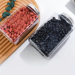 Airtight Food Jars with Lids - Fresh Keeping Box for Cereal, Pasta, Tea