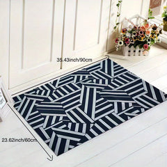 Durable Abstract Welcome Doormat Front Door Outdoor Entrance Mat